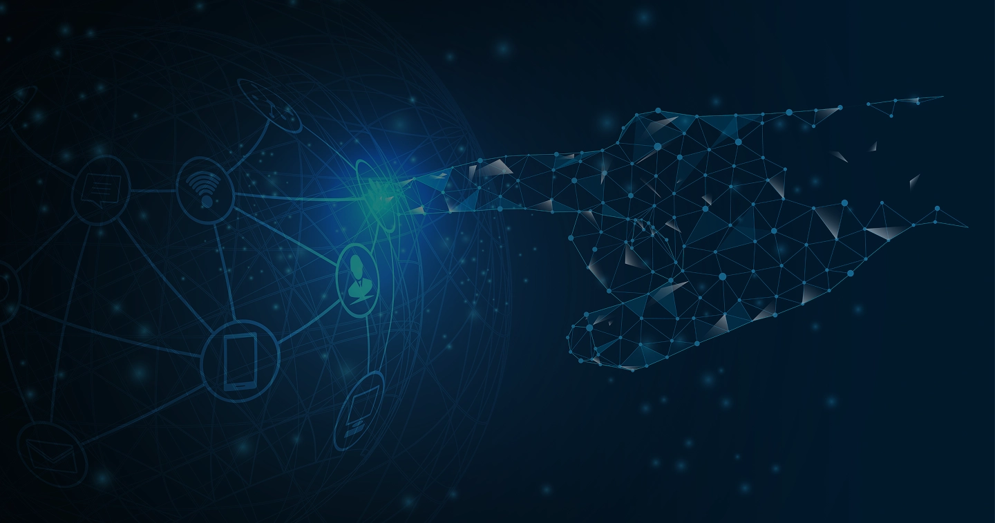 Grafica di sfondo della pagina contatti di Renditix AI